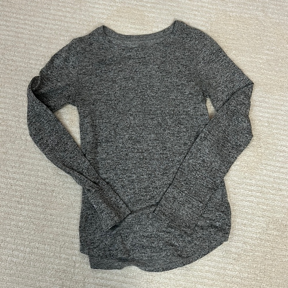 Justice grey long sleeve top - Size 14
